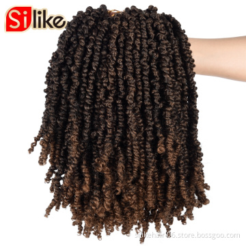 Passion Twist Mini Twist Hair dreadlocks Braiding Hair for Women 18inch Bomb (T30) passion Twist Hair Prelooped Crochet Braiding